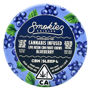SMOKIEZ - Smokiez - Sleep - Sweet - Blueberry CBN 2:1 - Gummies - 20pc - 100mg