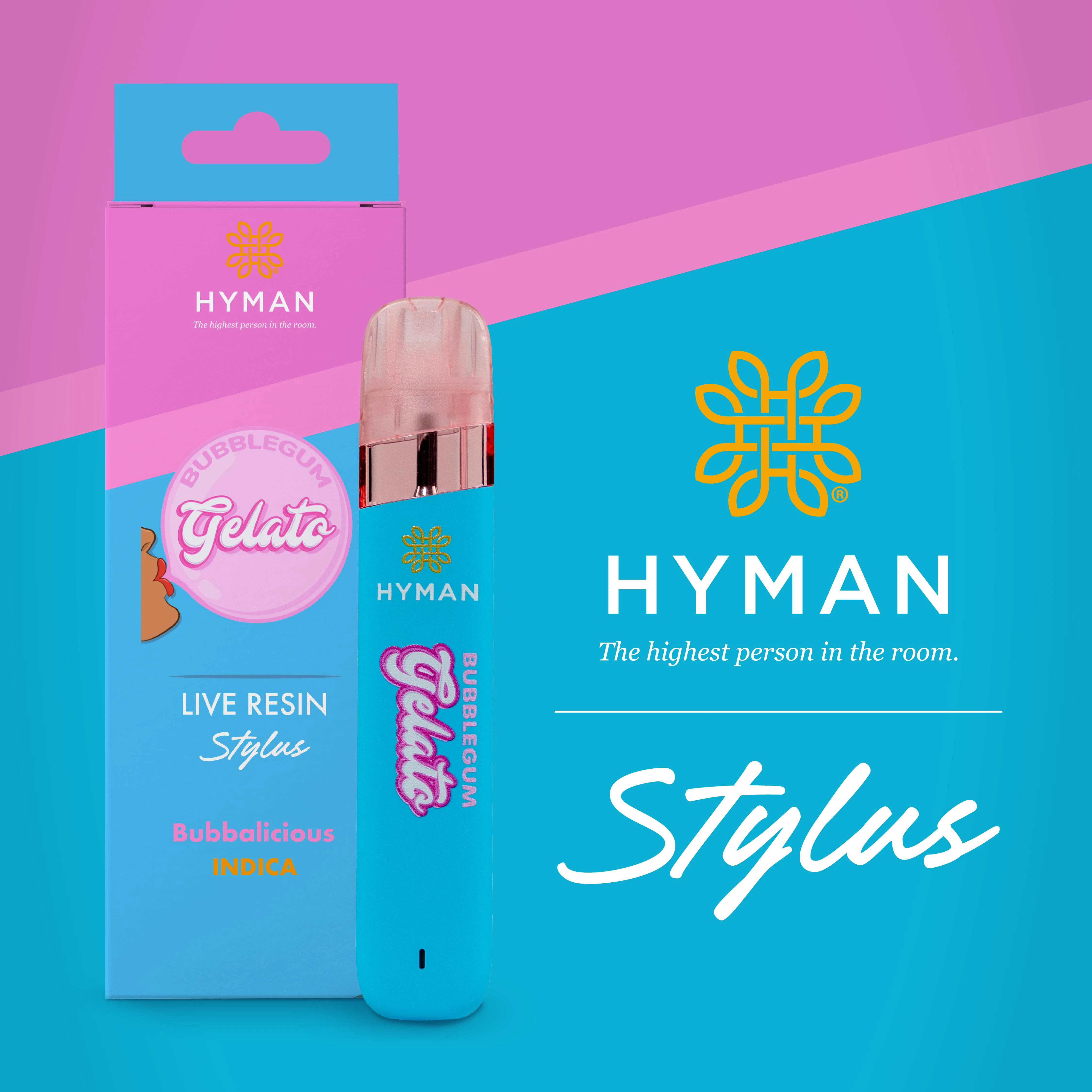 HYMAN - Bubblegum Gelato | 1G LIVE RESIN DISPOSABLE | HYMAN | REC Main Image