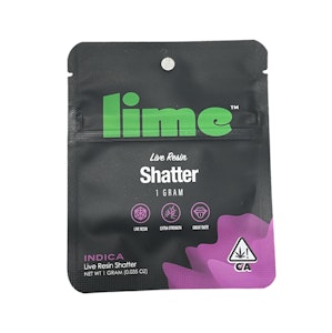 Lime - Garlic Mints Live Resin Shatter 1g