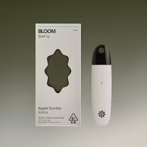 Bloom | Disposable | Live Resin Surf AIO - Apple Sundae | 1g