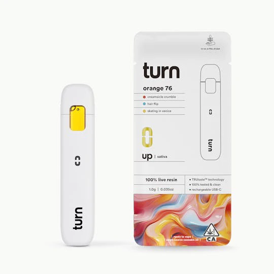 turn - TURN | ORANGE 76 LIVE RESIN - AIO | CARTRIDGE | 1G Main Image