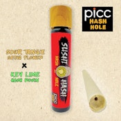 Picc x SUSHI HASH | Sour Tangie x Key Lime Rosin Hash Hole | Infused Pre-Roll | 1g 