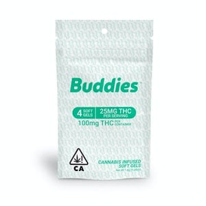Buddies - Buddies - 30mg CBD 1mg THC 4pk - Gel Caps