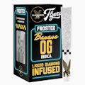Claybourne Co.- 2.5g - 5ct Flyers Frosted Infused Pre Rolls - Black Triangle OG