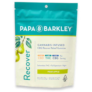 PAPA & BARKLEY - Papa & Barkley - CBG Recover - Pear Apple 1:1:1 - Gummies - 20pk - 100mg