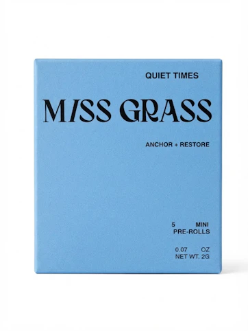 Miss Grass - Banana Jelly - Indica Dom - 30.10% THC | 5 PACK OF .4g (2g Pre-Roll Pack) | Miss Grass - S5 BACK