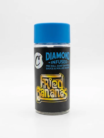 Cookies - Fried Bananas -Hybrid-53.69%THC | 0.5g x 5 Diamond Infused (2.5g Pre-Roll Pack) | Cookies - HH12 FRONT