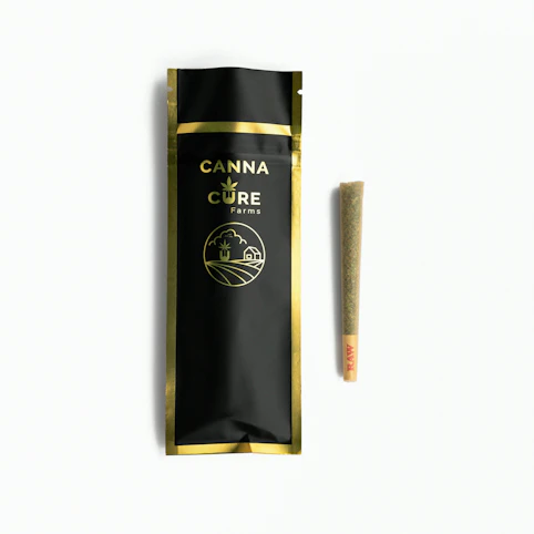Canna Cure Farms LLC - Colorado Chem -Hybrid- 24.60% THC | 1g (Pre Roll) | Canna Cure     -W4 BACK