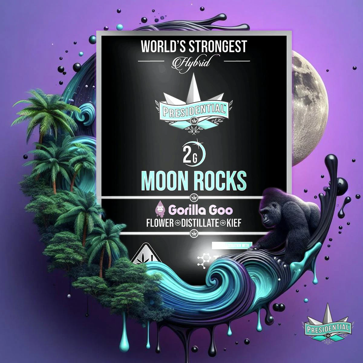 Presidential - Presidential Moon Rocks mini Preroll - Gorilla Goo (H) 1.5 g Main Image
