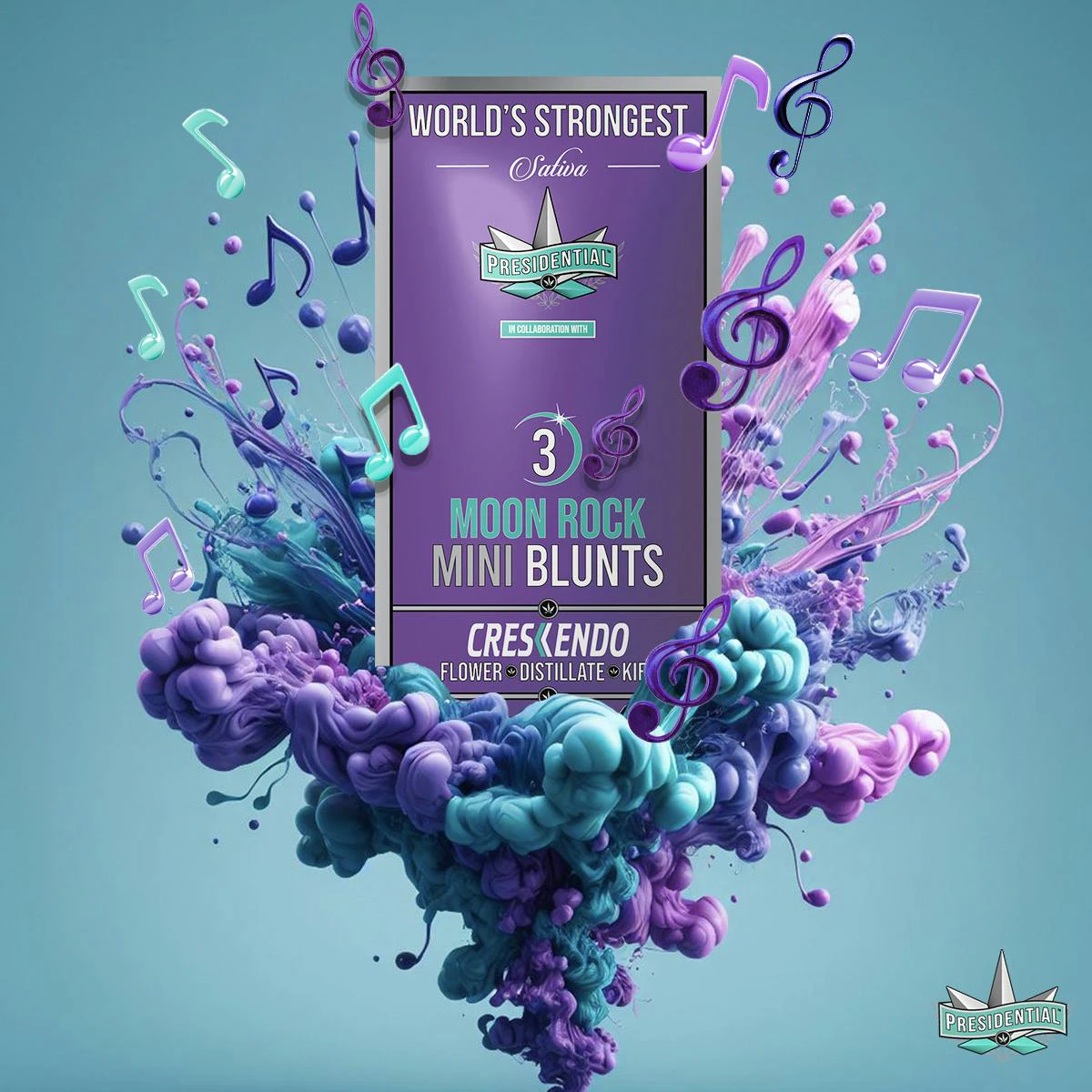 Presidential - Presidential Pee-Wee Moon Rock Blunts -Crescendo (2.1g) Main Image