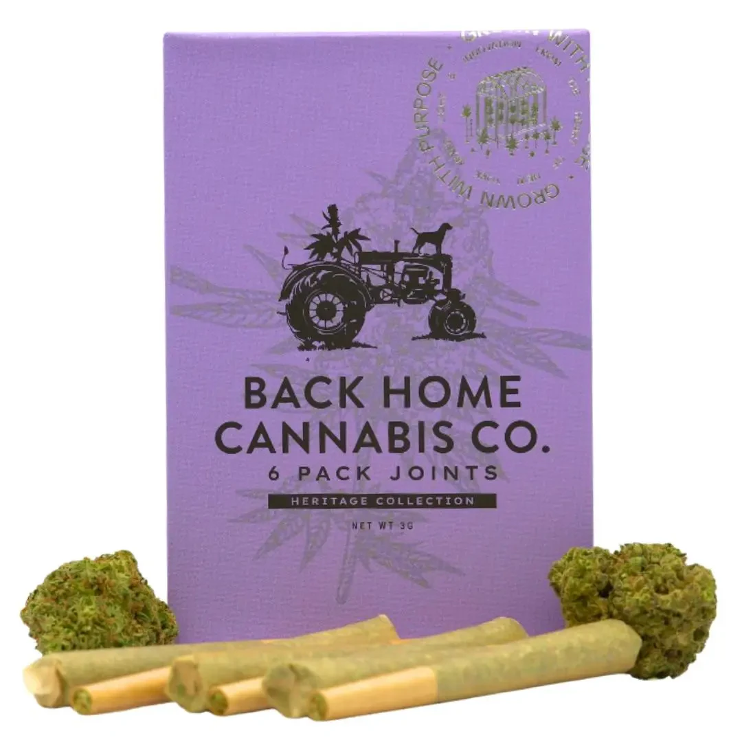 Back Home Cannabis Co. - Back Home Cannabis | Preroll | Northern Lights | 6pk 3g Main Image