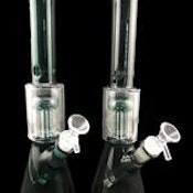 11" Tree Perc Narrow Beaker Water Pipe Teal