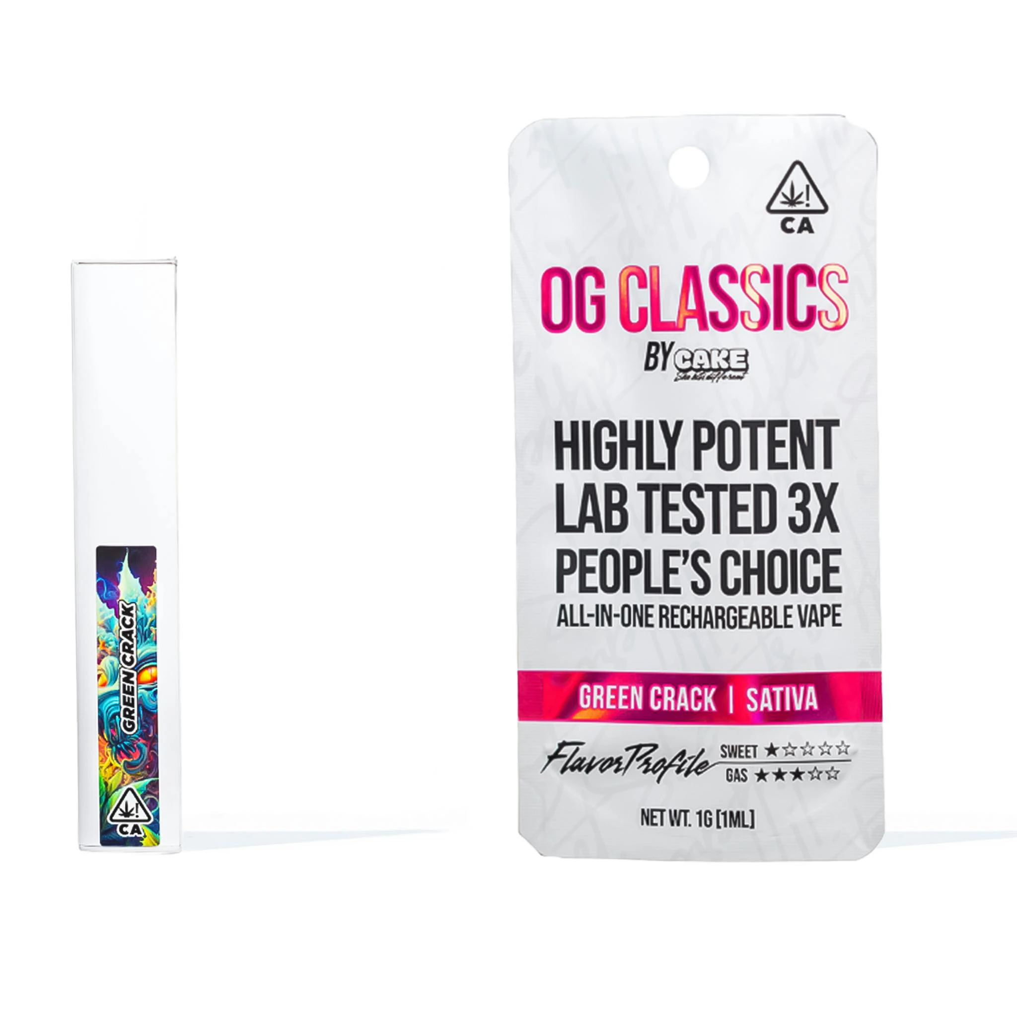 CAKE she hits different - 1g Jack x Tangie / OG Classics Disposable / Cake Main Image