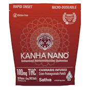 Kanha Nano Cran-Pomegranate Punch Sativa Gummies 