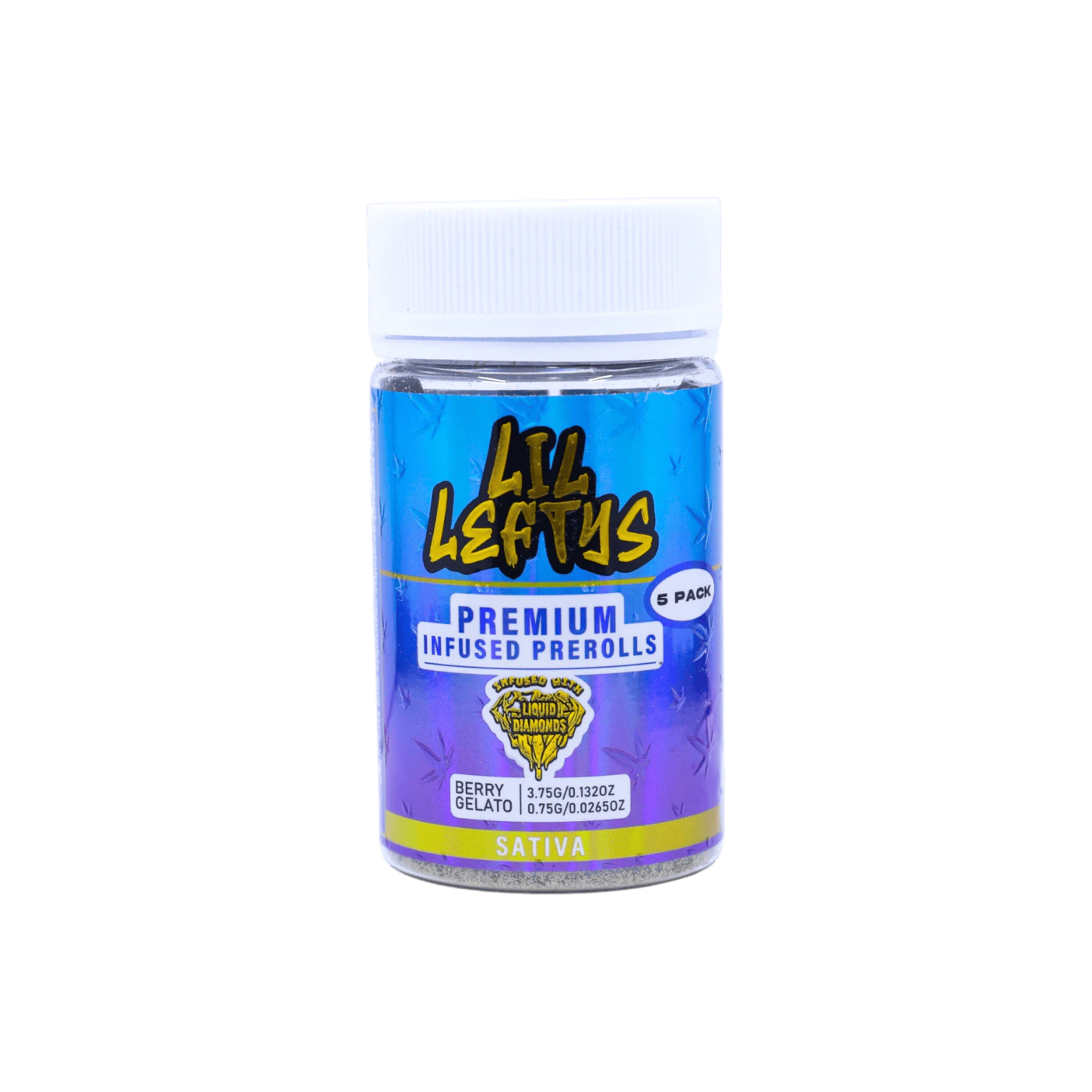 LIL LEFTY'S - Lil Leftys - Berry Gelato - Infused Prerolls - 5 x 0.75g Main Image