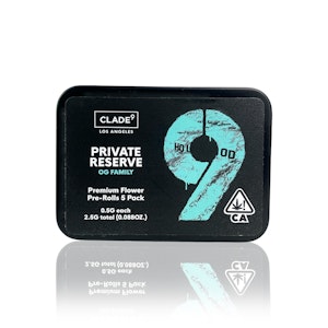 CLADE9 - CLADE 9 - Preroll - Private Reserve - 5-Pack - 2.5G