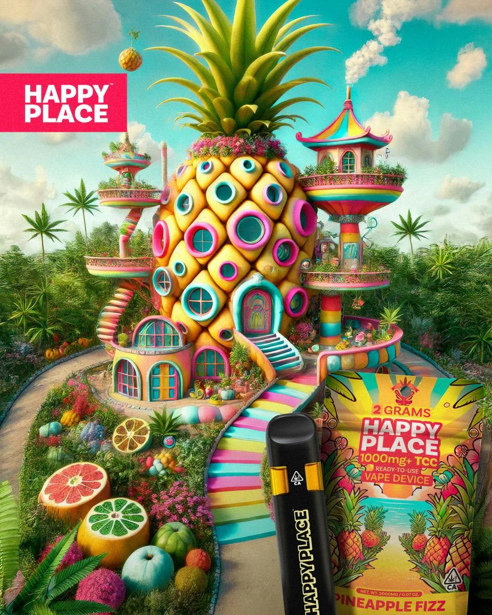 Happy Place - Happy Place Pineapple Fizz - 2 Gram ALL-IN-ONE Main Image