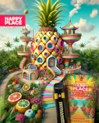 Happy Place | Pineapple Fizz | All-In-One Vape | 2g