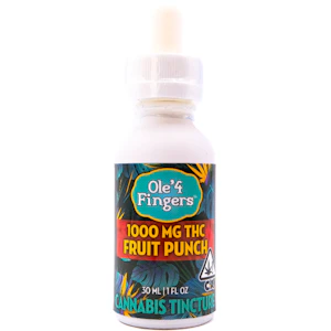 OLE'4 FINGERS - Fruit Punch 1000mg Tincture - Ole' 4 Fingers