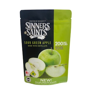 Sinners & Saints - Sinners & Saints | Green Apple Gummies | DOH | 10pk | 20:1 CBD:THC 200mg