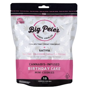 Big Pete's - Birthday Cake Sativa Cookie 10 PACK - 100 mg