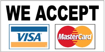 WE ACCEPT CREDIT CARD !!!