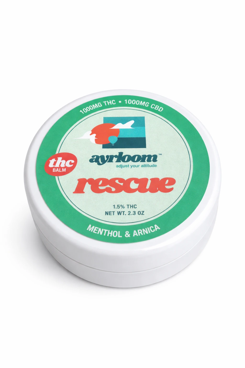 ayrloom - Ayrloom | Rescue | THC CBD Balm | 2.3 oz Main Image