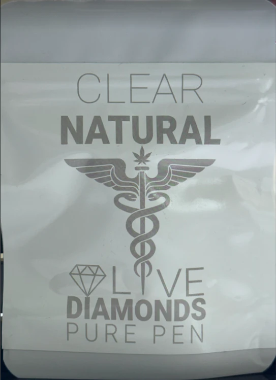Clear Natural CBD - Pure Diamonds - 1g Live Diamonds AIO Main Image