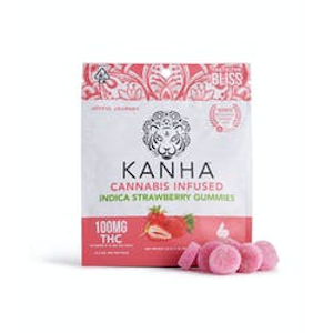 Kanha - Kanha Gummies Indica 100mg Strawberry