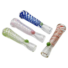 3.5" Milky Swirl Thick Chillum (1ct)