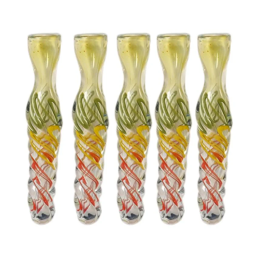 MJ WHOLESALE - 3.5" Rasta Twisted Chillum Pipe Main Image