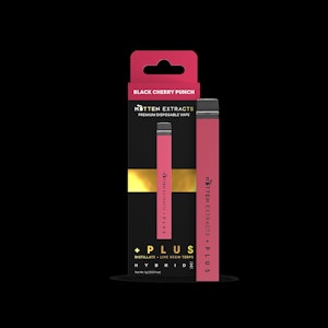 MITTEN EXTRACTS - Mitten Extracts- Disposable Vape- Black Cherry Punch- Hybrid- Distillate- Live Resin Terps- Rechargeable- Ceramic Coil-1g- 85.36%