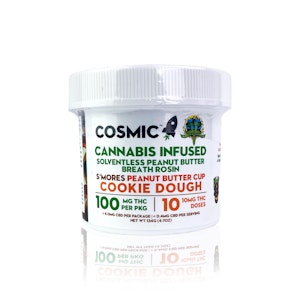 COSMIC EDIBLES - COSMIC EDIBLES - Edible - S'Mores Peanut Butter Cup Cookie Dough - Solventless Rosin Infused - 100MG