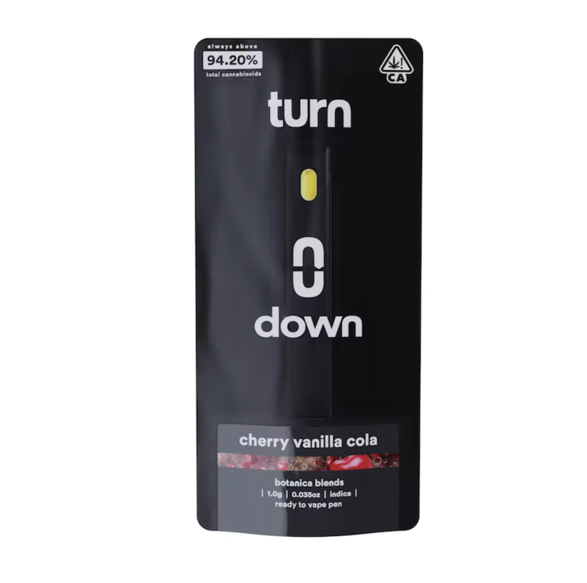 Turn - Cherry Vanilla Kush (H) | 1g Disposable | Turn Main Image