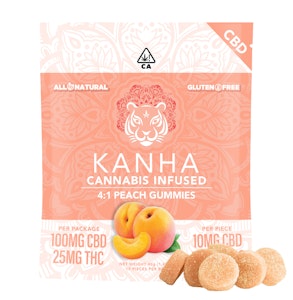 KANHA - Kanha | Peach 4:1 | CBD Gummies | 25mg