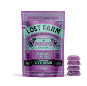 Lost Farm - Grape 'Mendo Purps' - Resin Gummy - 10 x 10mg