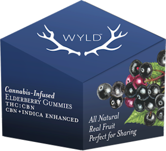 WYLD - Wyld - Elderberry 2:1 THC:CBN Gummies 100mg