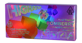 Highatus - PomBerry 5:1 THC:CBN Sour Gummies - 120mg