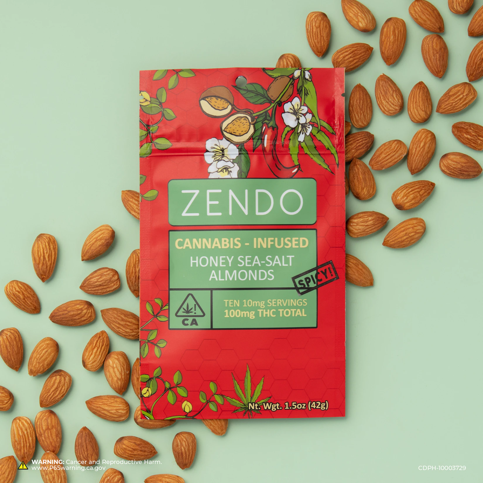 Zendo - Spicy Honey Sea Salt Almonds  Main Image