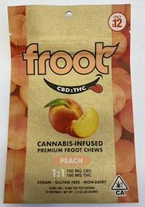 Froot - Froot Gummies 1:1 Peach $12