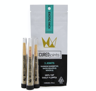 West Coast Cure - Exotic Pack Cured Pre Roll 3 Pack