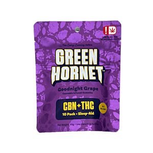 Green Hornet 100mg Goodnight Grape Gummies - Blazed canna