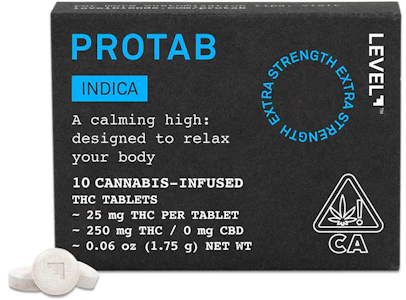 LEVEL - LEVEL - Indica  - Protab - 10pk - (250 mg)