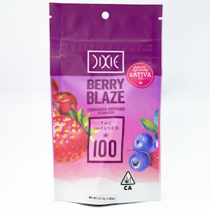 Dixie - Berry Blaze 100mg Sativa Gummies - Dixie