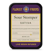 Florist Farms | Sour Stomper | Infused Preroll 5pk | 2.5g