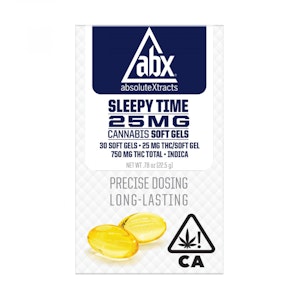 ABX - 25mg Sleepytime Softgels 10 Capsules 250mg
