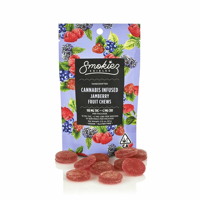 100mg THC Smokiez - Jamberry Gummies 
