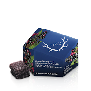WYLD - Elderberry 2:1 THC:CBN 10pk Gummies - 100mg