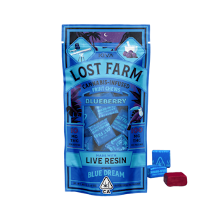 Kiva Confections - Lost Farm Chews | Blue Dream (Blueberry Flavor) 