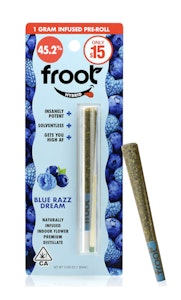 Froot - Blue Razz Dream 1g Infused Pre Roll - Froot
